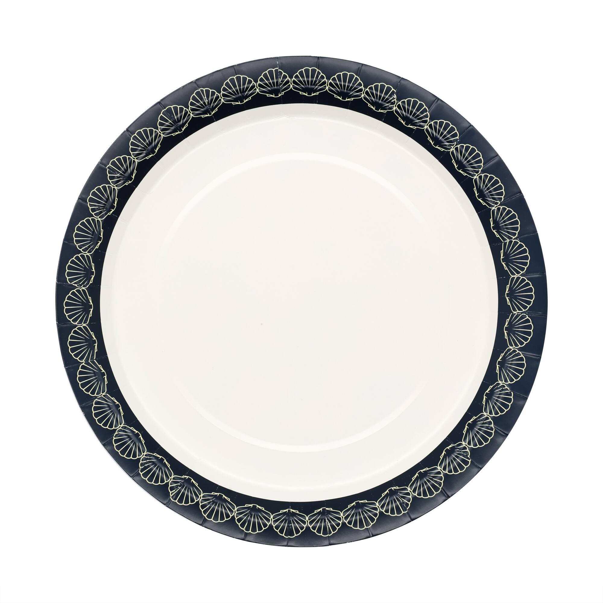 Modern Coast Blue Shell Rim Dinner Plates, 10ct. by Celebrate It™